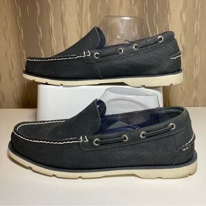 Sperry Top-Sider Venetian Blue Men's 9 M Slip-On Leather Moc Loafers Boat